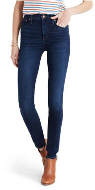 MADEWELL High Riser Skinny Size 25 Dark Wash Womens Jeans Stretch Denim